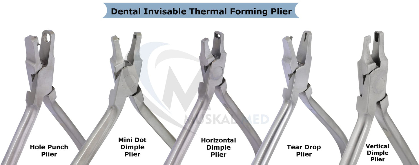 VISION TEK MED Orthodontic Dental Tear Drop Pliers Thermal Forming Retainer Clear Aligner Braces Plier