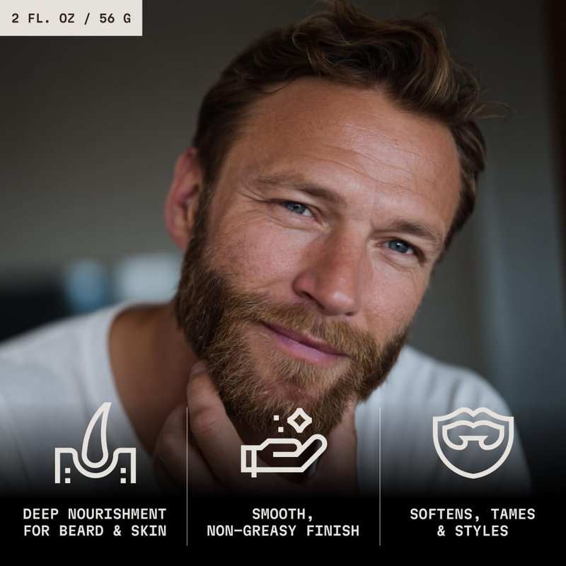 Striking Viking Beard Balm for Men -2 Oz (1 Pack), Blue Ocean - Leave in Beard Conditioner - Styling Balm Made with Naturally Derived Beard Butter, Argan & Jojoba Oils