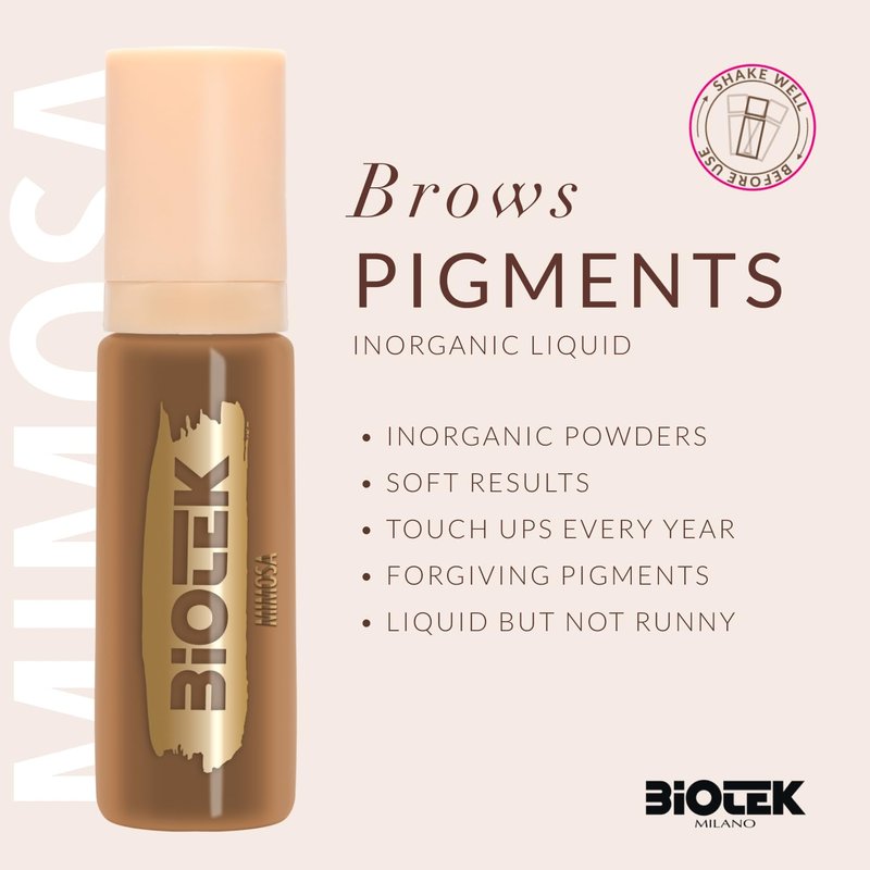 Brow pigments Inorganic Liquid - Made in Italy - Mimosa 0.61 Fl Oz (Pack of 1)