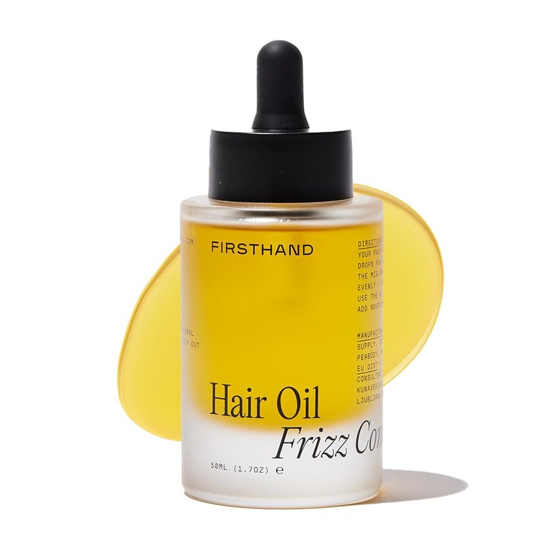 Hair Oil for Frizzy Hair - Lightweight Moisturizing Formula with Plant-Based Keratin | Non-Toxic Ingredients for Shine & Scalp Hydration - 1.7oz Travel Size