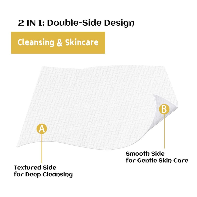 Charmyth Disposable Face Towels XL 100 Count - Extra Thick Soft Makeup Remover Wipes for Sensitive Skin Degradable Facial Cleansing Towels