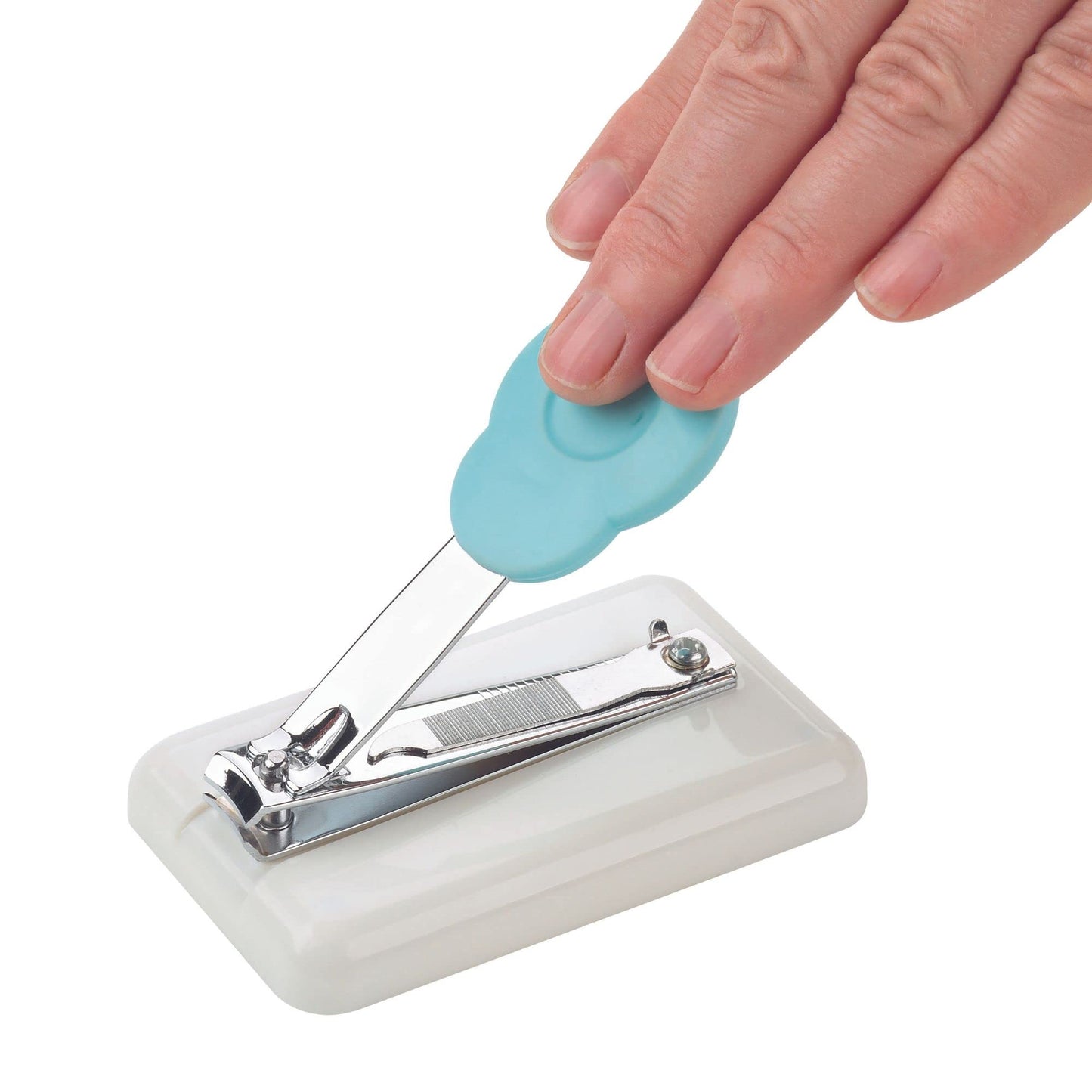 Easi-Grip Peta Table Nail Clipper PNC-3 - Mounted and Non-Slip - Plastic Base with Rubber Feet - for Anyone with Poor Hand Control, Weak Hand Strength and Tremors