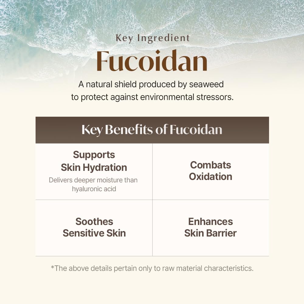 ONUL31° Fucoidan Glow Rich Cream-Daily Face Moisturizer with Niacinamide & Plant-Based Ingredients for Dry Sensitive Skin | Korean Skincare 1.69 fl. oz