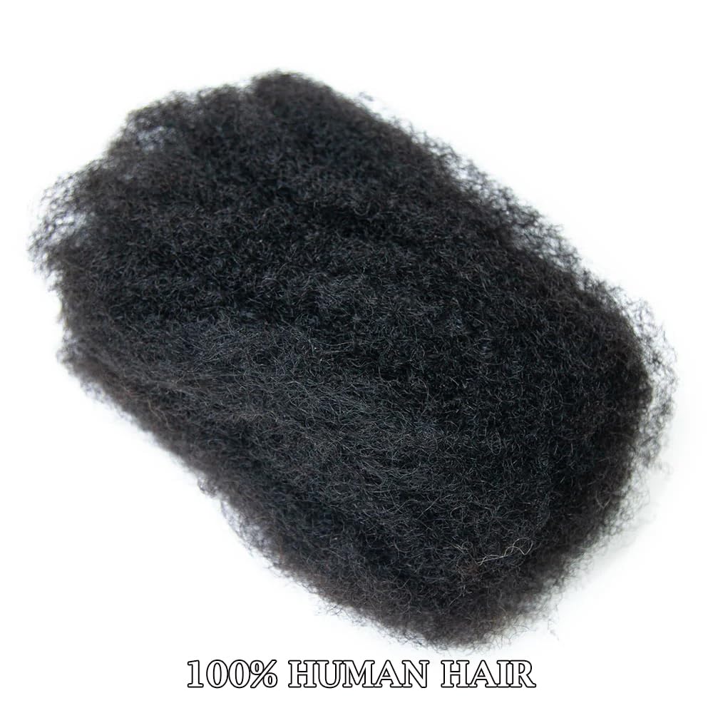 Ssawhair Afro Kinkys Bulk Human Hair For Dreadlock Extensions Repair Locs Mini Twist Braiding Hair Afro Kinky Curly Human Hair For Locs Extensions 12 Inch 50g