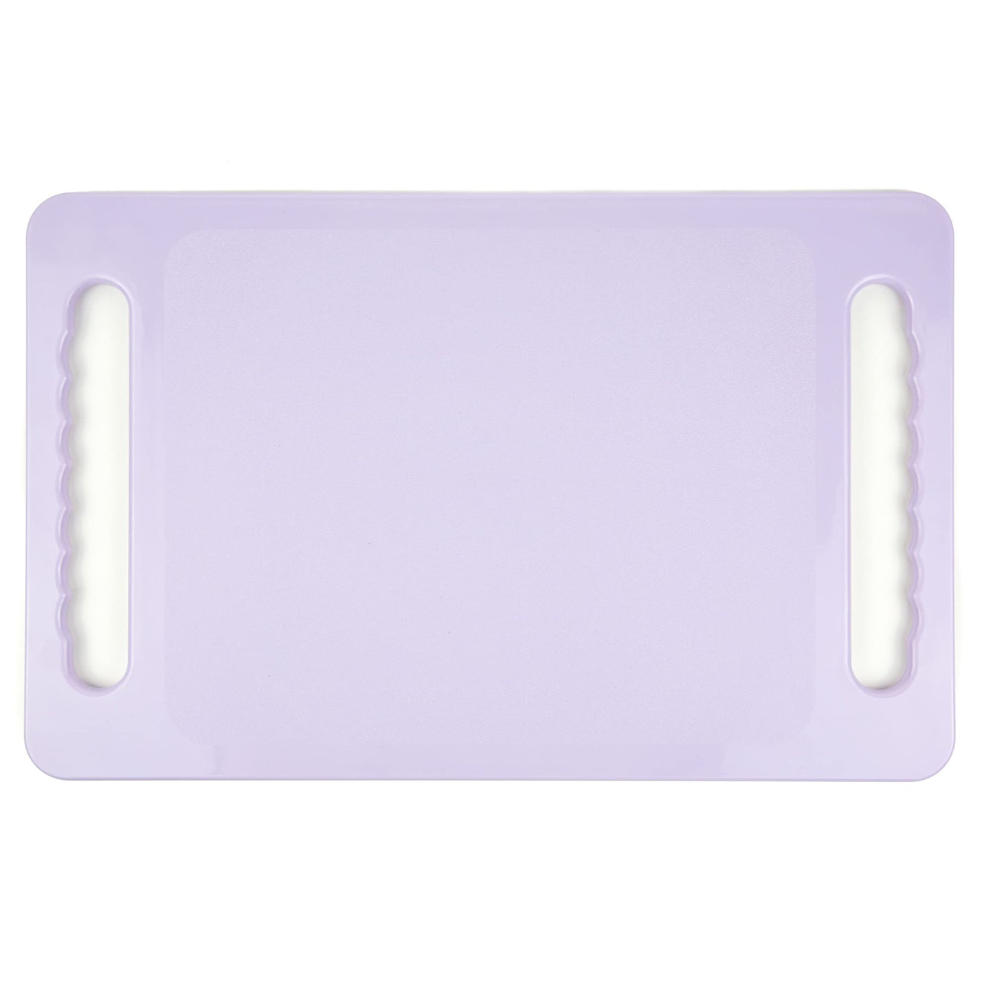 Large Hand Mirror with Double Handle - Rectangular Hand Held Mirror with Handle - Hair Salon Equipment Hairstylist and Barber Accessories (Lavender Purple)