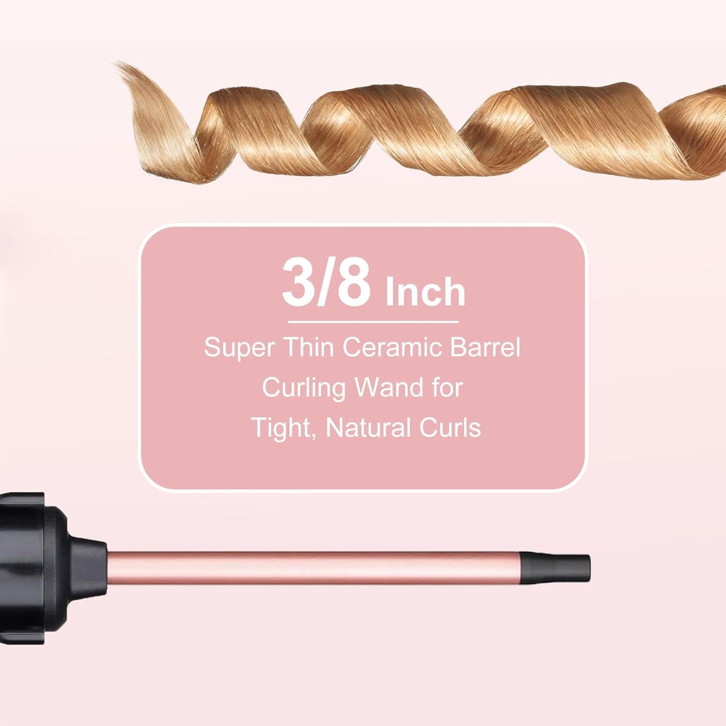 UNOBEY 5 in 1 Curling Wand Set, Three Barrel Curling Iron Set