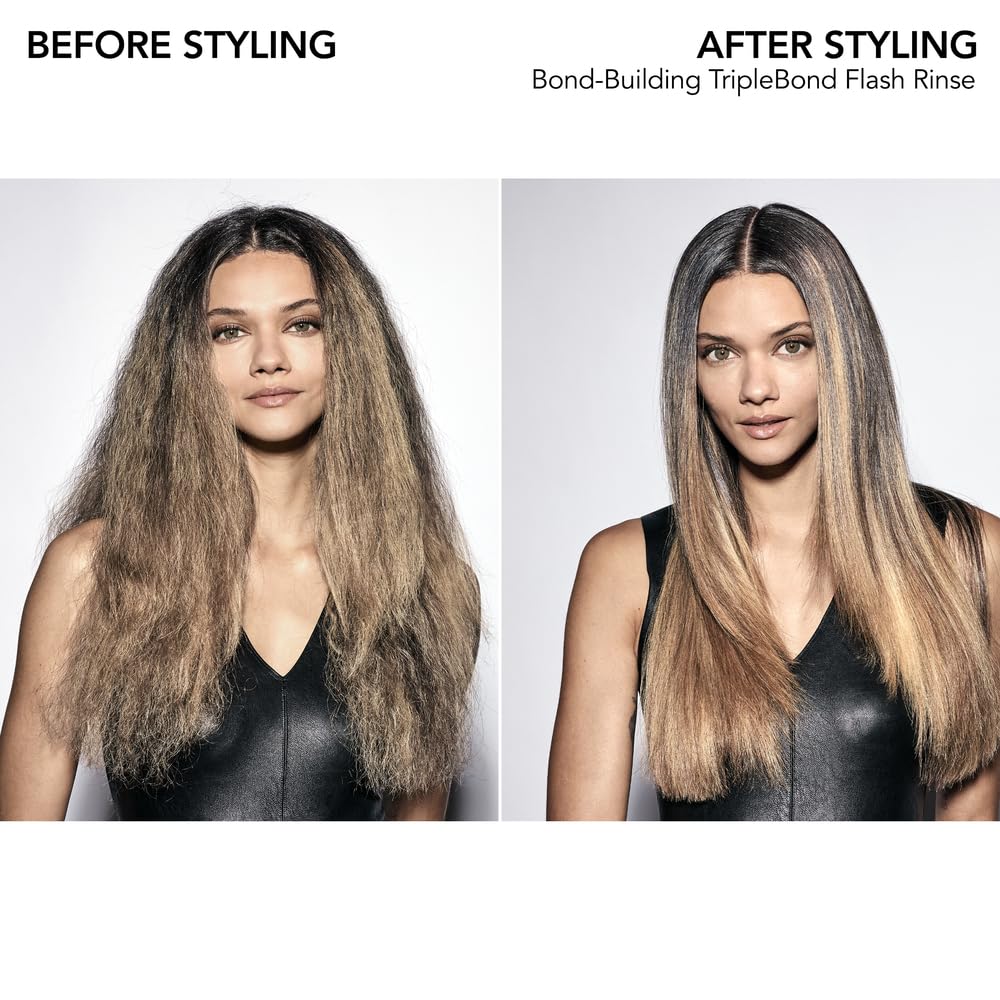 Bumble and bumble. Bond-Building TripleBond Flash Rinse For Damaged Hair | Strengthens and Adds 2x Shine | For Damaged Fine to Medium Curly, Wavy, Straight Hair Types, 8.5 Fl Oz