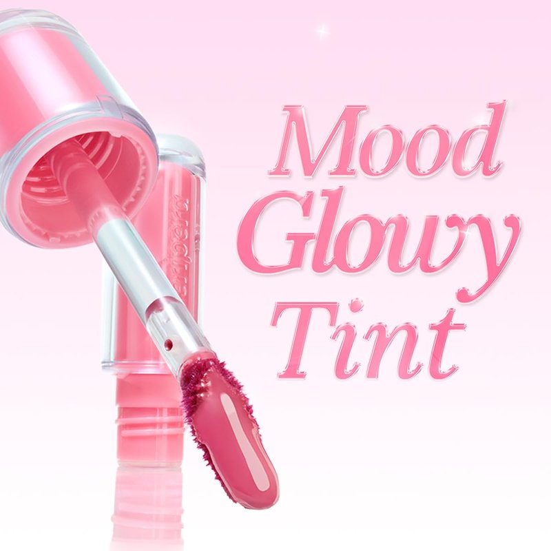 Peripera Mood Glowy Tint, Watery Glow Finish, Buildable Fresh Color, Lightweight, Long-Lasting, Non-Sticky, Korean Lip Tint (14 ROSY WISH)