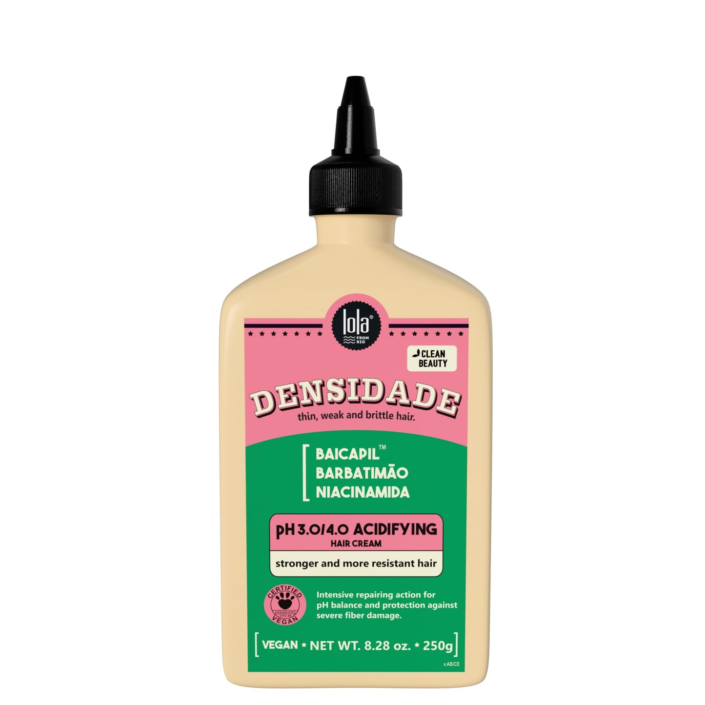 Lola From Rio - Densidade - Acidifying With pH 3.0/4.0, Improves Hair Resistance, Prevent Anti-Breakage and Fall, Protect Against Chemical Process, Balance hair pH 8.82 Fl Oz