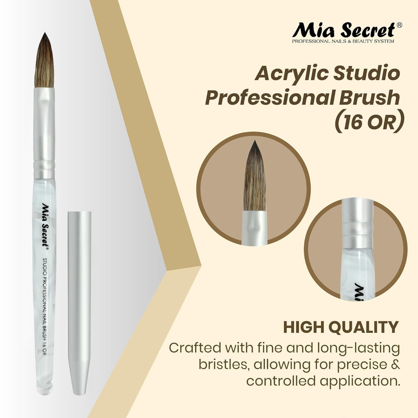 Mia Secret - Brush - (Acrylic) Studio Professional (16 OR)