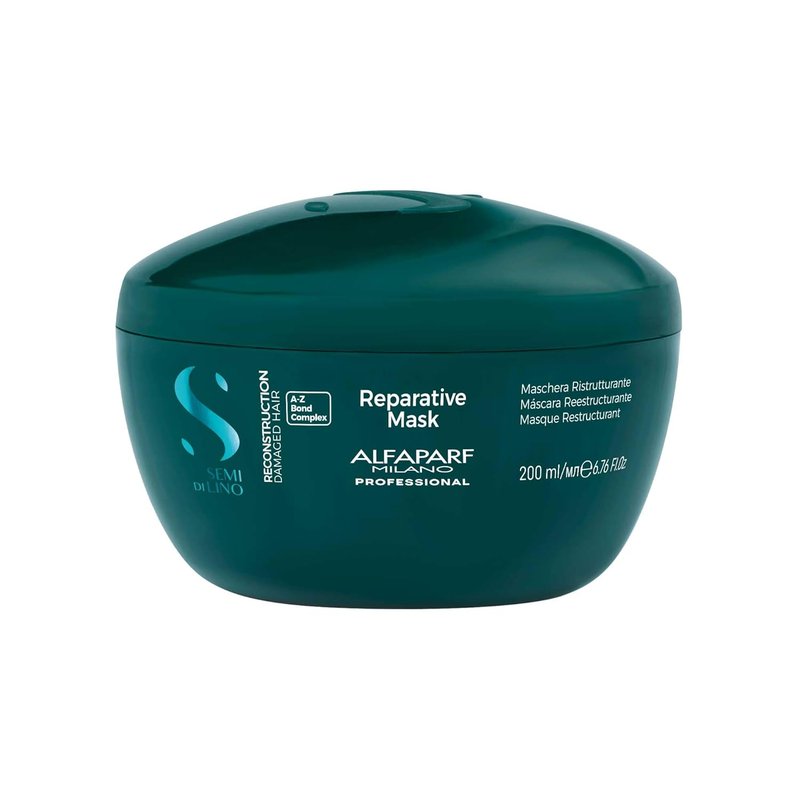 ALFAPARF MILANO Semi di Lino Hair Mask - Bond Repair Treatment for Colored & Damaged Hair | Medium to Thick Hair