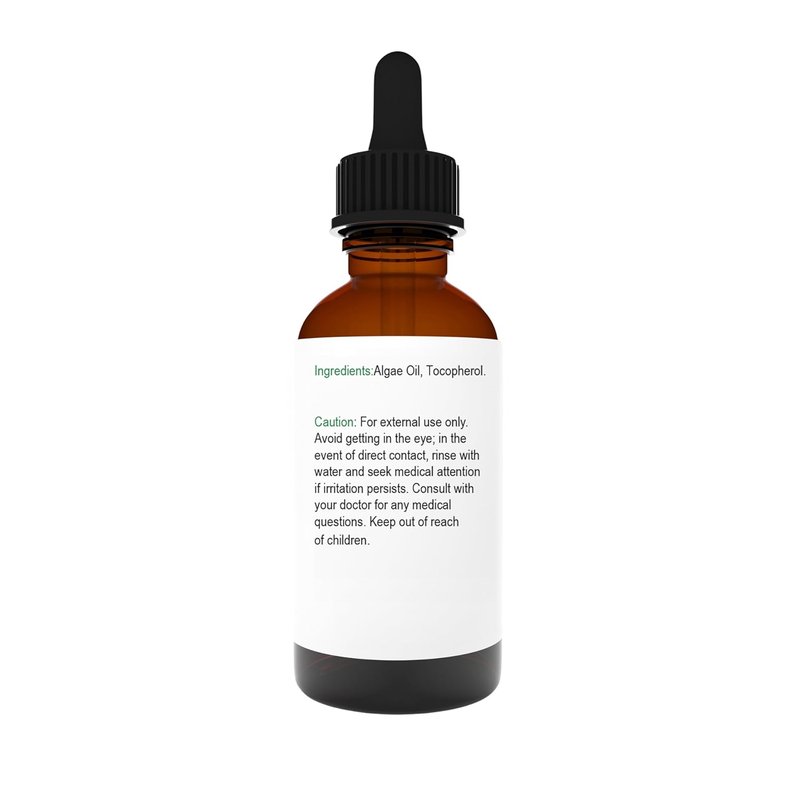 Algae Oil - 100% Pure Cold-Pressed Oil for Face, Hair & Skin | Reduces Breakage & Scars