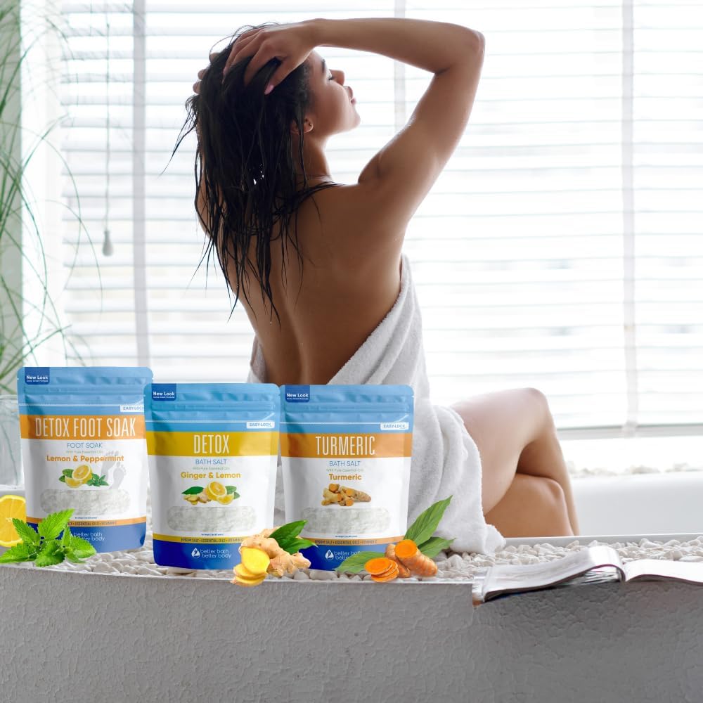 Detox Bath Bundle | 3-Pack Detoxifying Soaks with Epsom Salt & Essential Oils - 2 Lbs Each