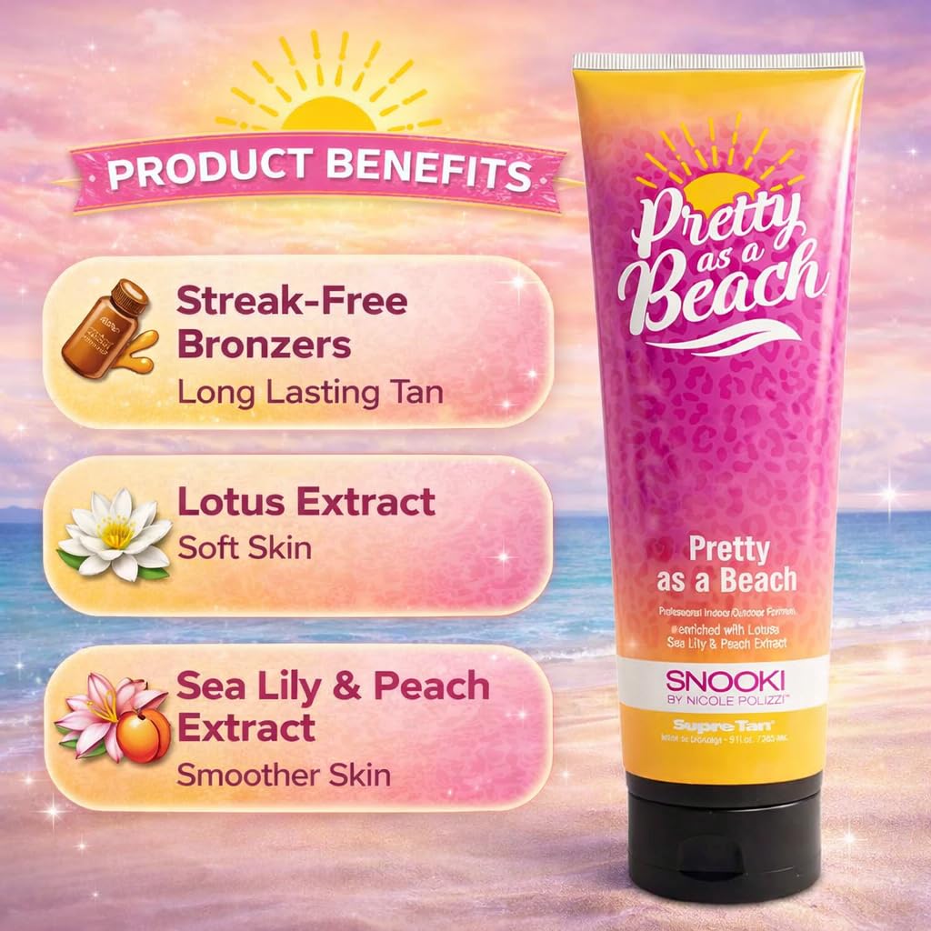 Supre Snooki Pretty As A Beach Natural Bronzer Indoor/Outdoor Formula 9oz