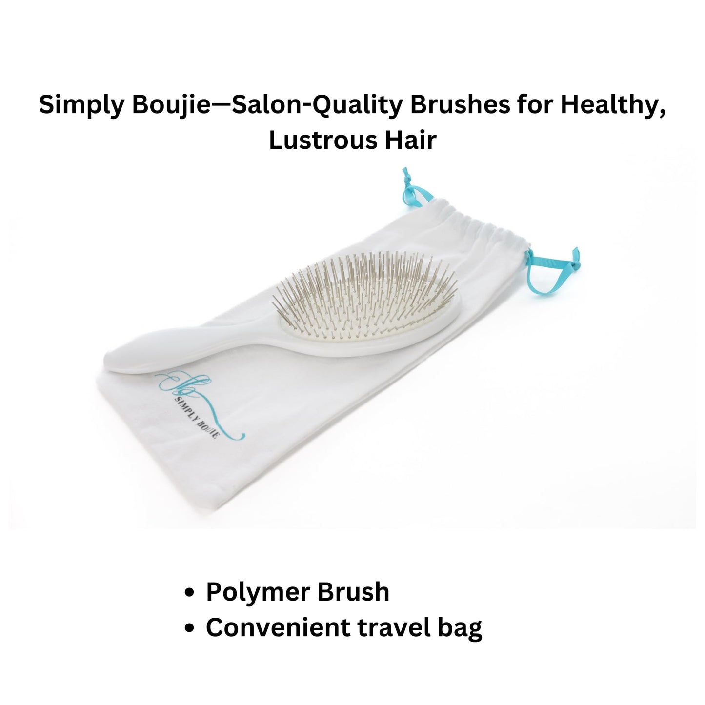 Luxury Detangling Brush - Premium Metal Bristles for Wet/Dry Use, Hair Extension and Wig Safe - Gently Massages Scalp for Soft, Shiny Hair for Women, Men, and Kids