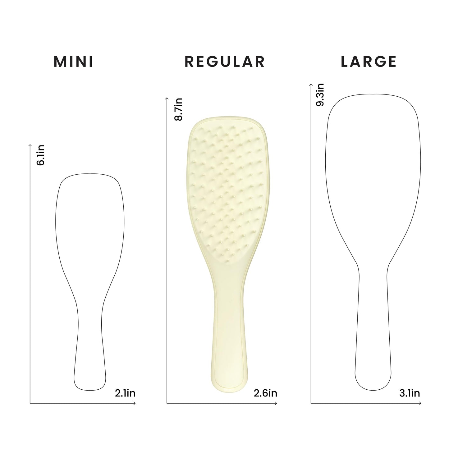 Tangle Teezer Extra Gentle Detangler Hair Brush, with Fewer Bristles for Gentle & Effective Detangling to Minimize Hair Loss & Breakage, Chamomile Yellow