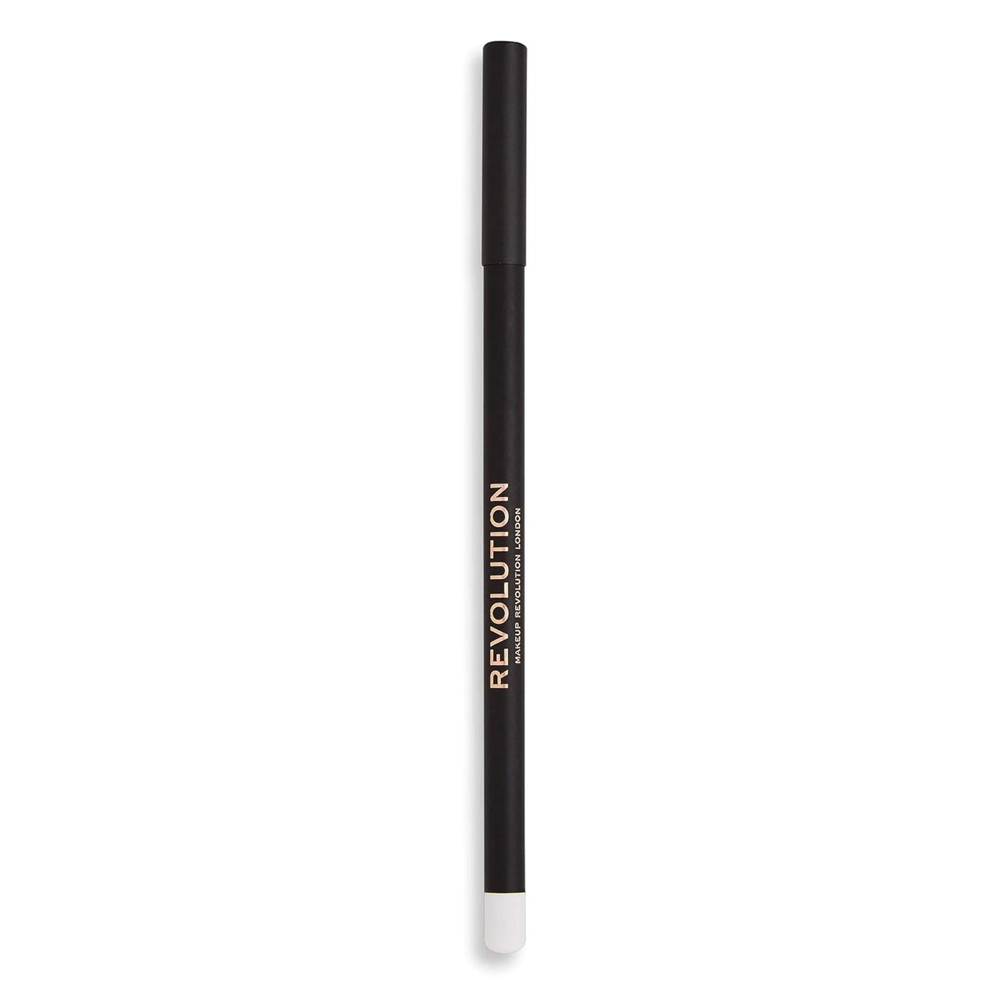 Makeup Revolution Eyeliner Pencil - Highly Pigmented Vegan Formula for Smokey Eyes | White, 1.3g