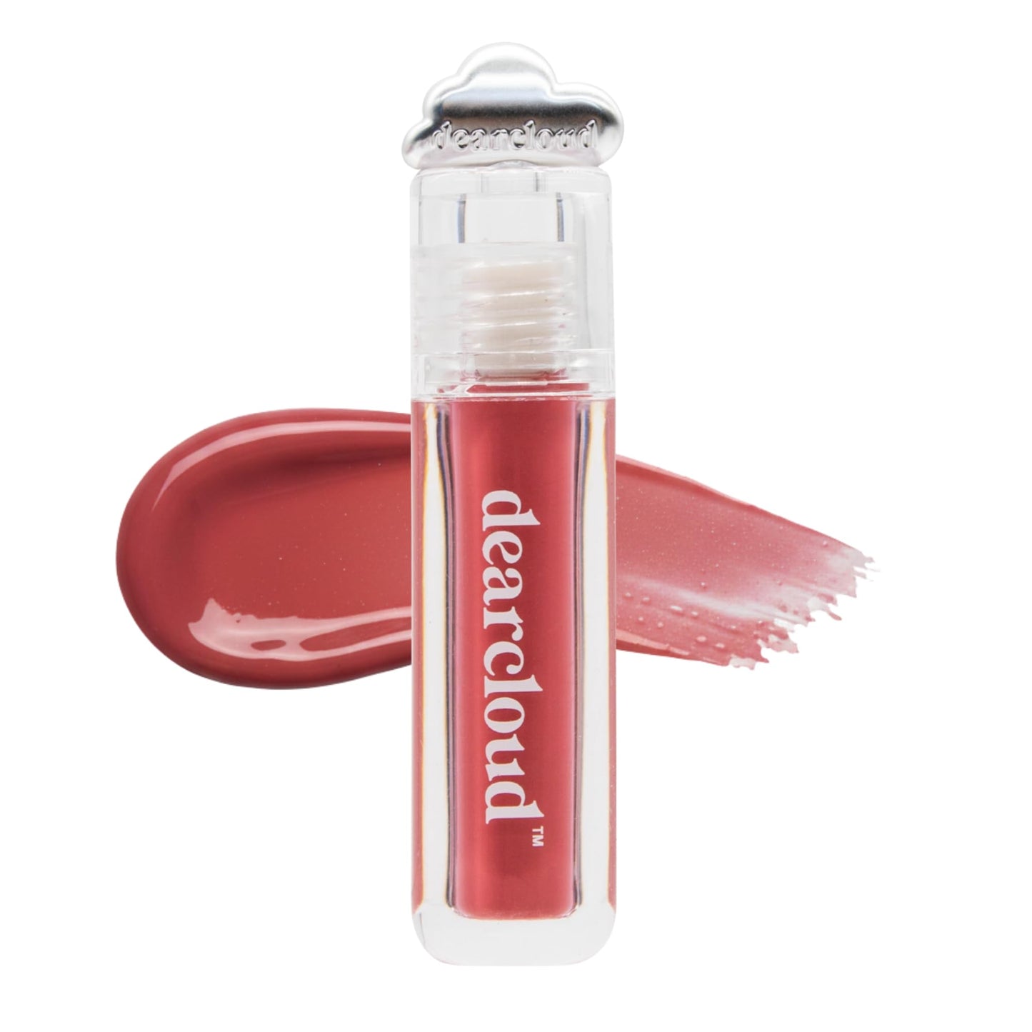 dearcloud Color Crush Lip Tint – Lip Gloss for Women – Tinted Lip Balm with Squalane – Pinky (0.13 oz)