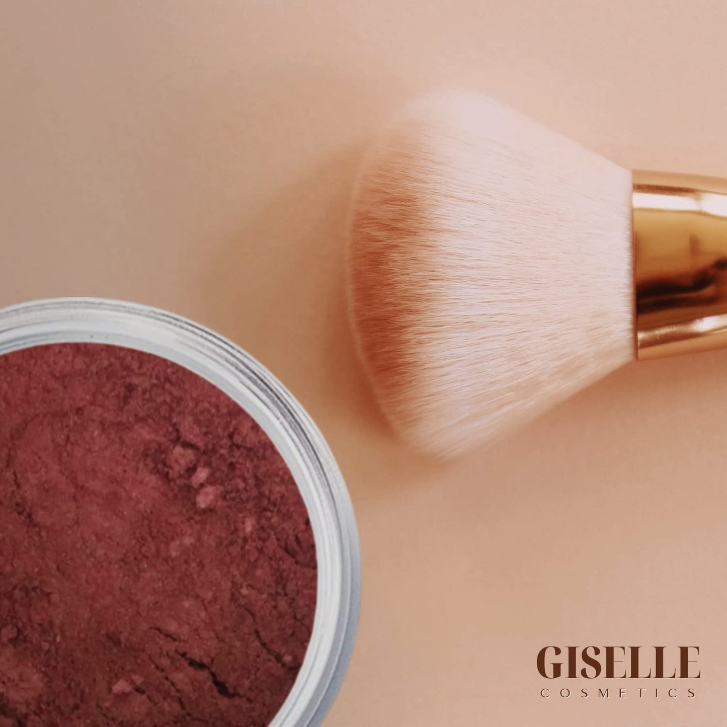 Giselle Cosmetics Red Hawaii Matte Blush Makeup Mineral Makeup Pure Talc Free Minerals Matte Loose Face Makeup Powder Blush for Cheeks 5 Gram Travel Size