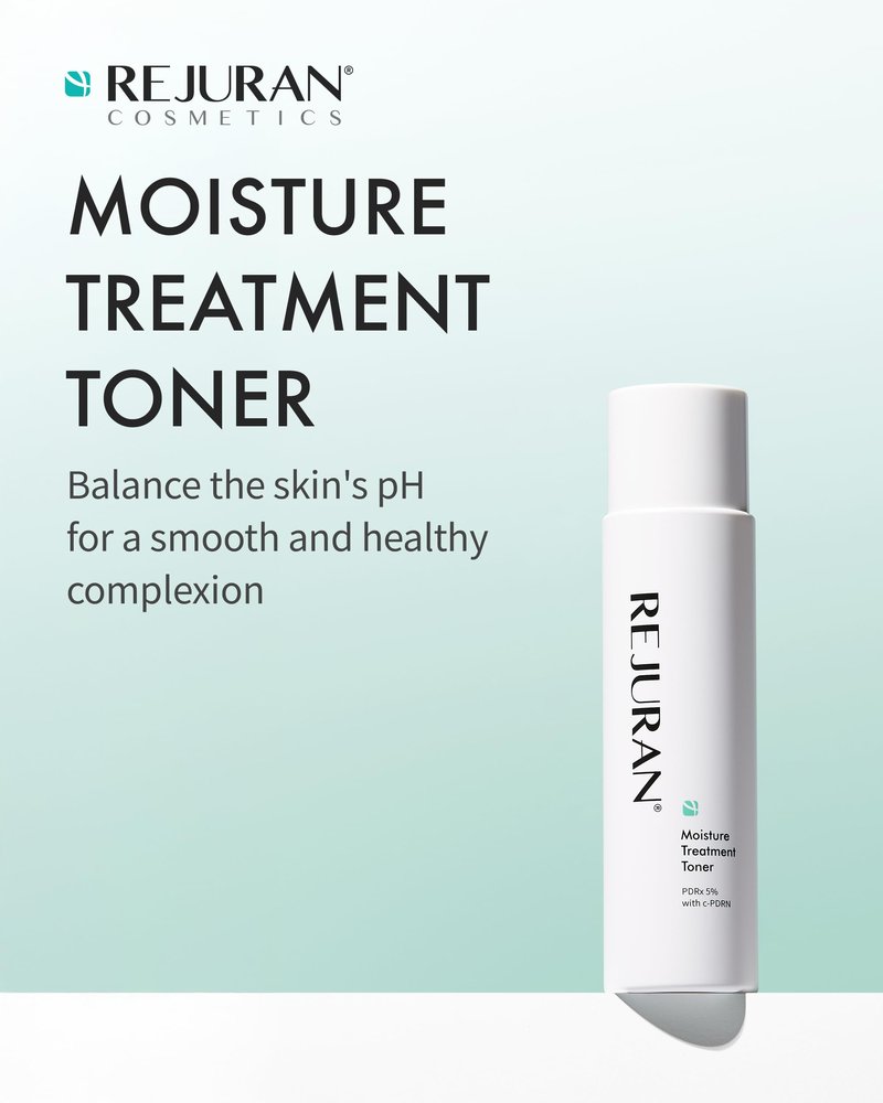 REJURAN® Moisture Treatment Toner, c-PDRN® - Hydrating Facial Toner for Enhanced Skin Barrier Strength, Soothing, and Moisture Retention with PDRx, Korean Skin Care (5.07 fl oz)