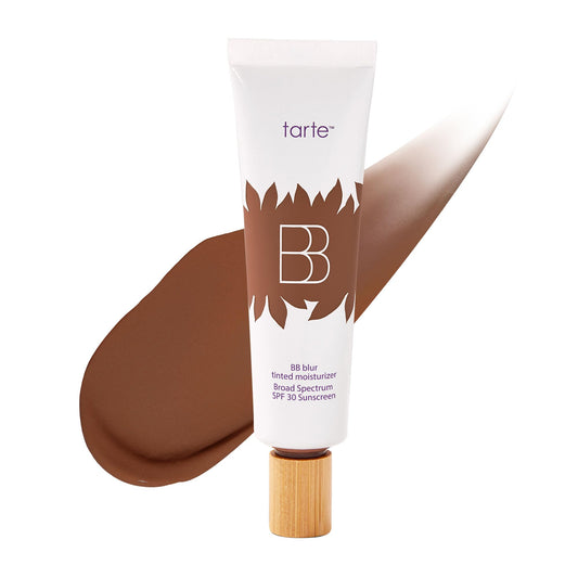 tarte BB blur tinted moisturizer Broad Spectrum SPF 30 – Medium Buildable Coverage with Natural Lightweight Matte Finish, Vegan & Cruelty-Free, full size, mahogany honey