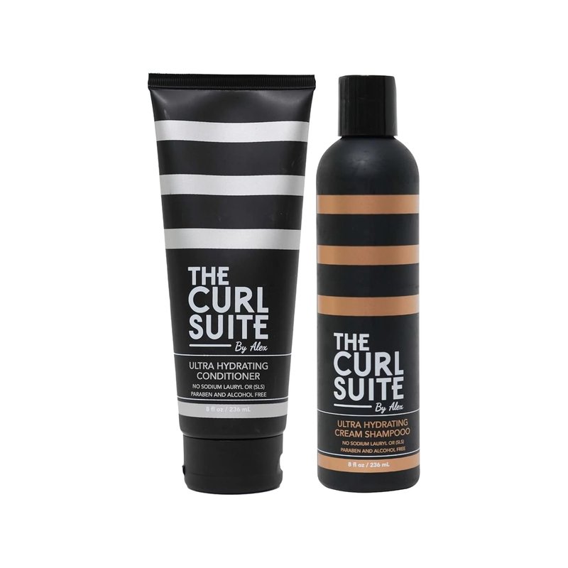 Curl Suite Shampoo & Conditioner Bundle - Paraben & Sulfate Free Hair Care for All Ages