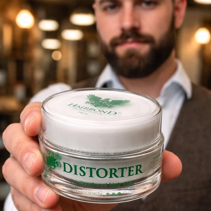 Hairbond Distorter Hair Clay for Men - Medium Hold, Maximum Texture, Matte Finish | 3.4oz
