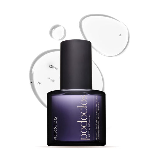 podoclos Silk Touch Essence | Lightweight Hair Oil Serum for Repair & Shine, Dermatologically Tested, with GREENOL® Botanical Complex, Made in Korea | 2.87 fl oz