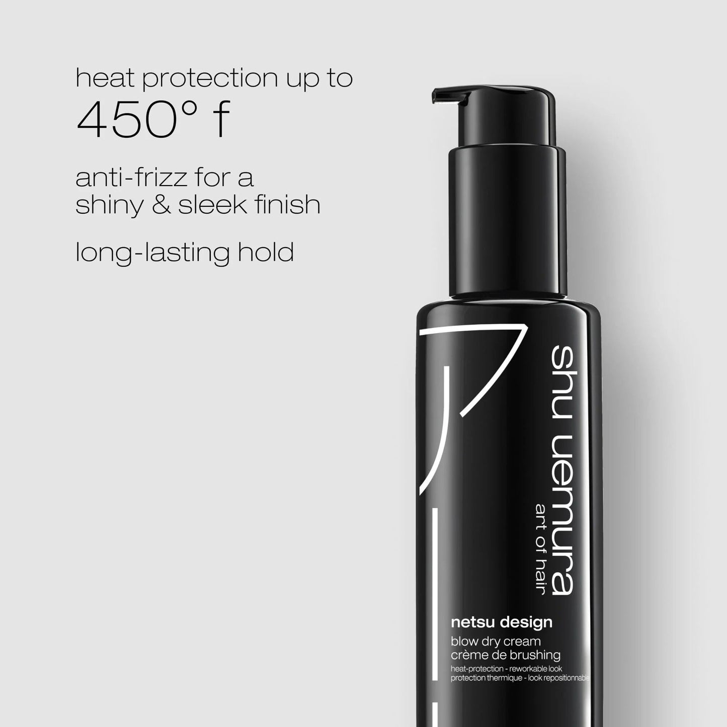 shu uemura art of hair Netsu Design Cream – For All Hair, 5 Fl Oz