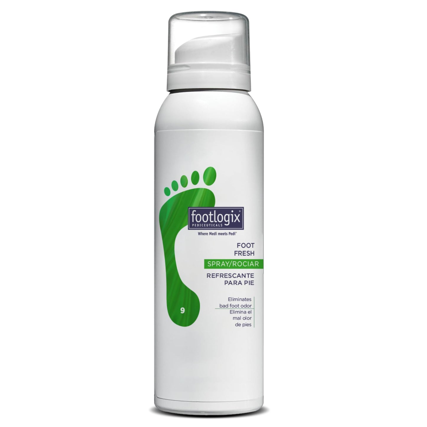 Footlogix Foot Deodorant Spray 4.23 oz | Tea Tree Oil & Menthol Foot Spray | Odor-Neutralizing Formula for Athletes & Enclosed Shoe Wearers | 360° Spray | Cooling, Refreshing, Long-Lasting Freshness