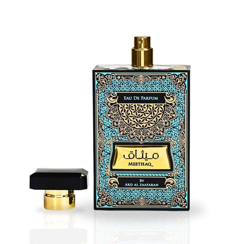 Ard Al Zaafaran Meethaq Eau De Parfum Men Spray 100ML (3.4 OZ) Arabian Perfume for Men Luxurious And Captivating Fragrance Long Lasting Perfume For Men The Unique Essence of Arabian Heritage