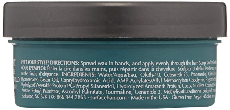 Surface Hair - Surface Hair - Shift Wax, Shape And Create Shine, While Separating and Defining, 2 Oz.