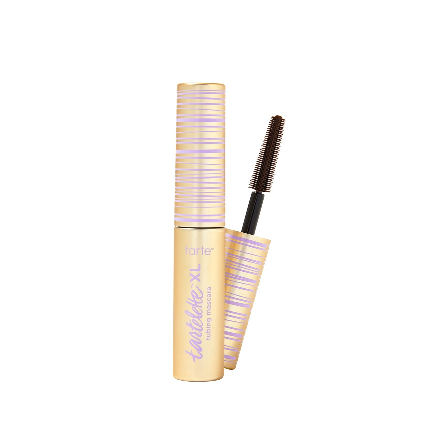 tarte tartelette XL tubing mascara – Lash Extensions in a Tube with Peptide, Extra-Bold Buildable Length & Volume, Smudge-Proof Longwear, Easy-to-Remove, Vegan & Cruelty-Free, travel size, brown