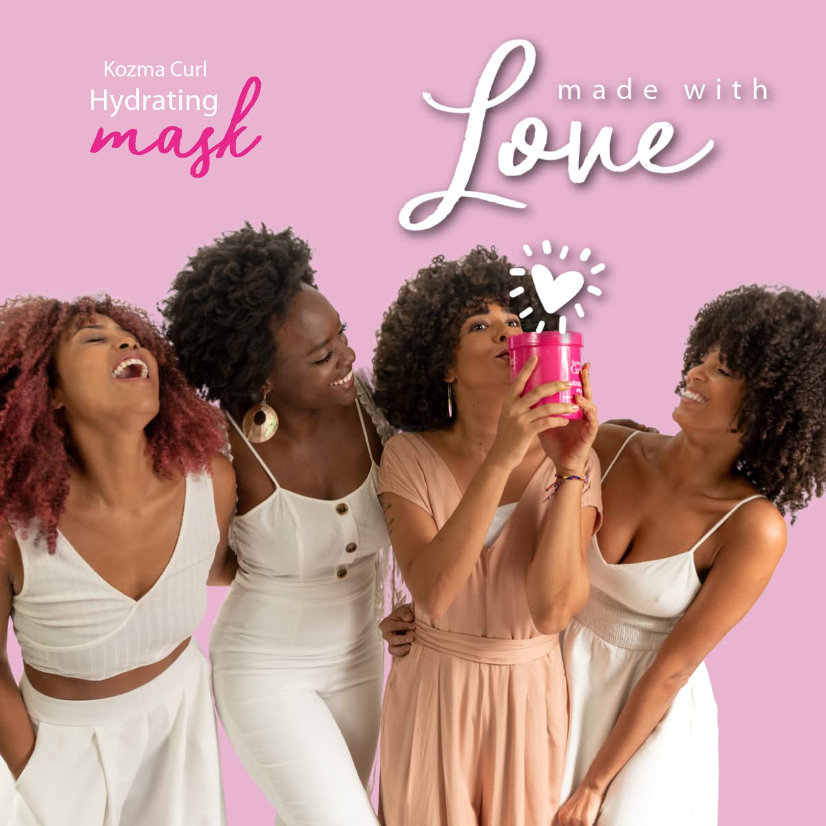 Hydrating Mask for Curly Hair - Professional 33.8 fl oz | Silicone-Free, Suitable for All Curl Types