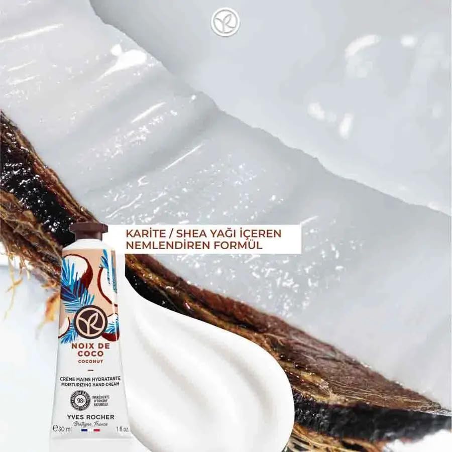 Yves Rocher Raspberry Peppermint Hand Cream - 30ml Moisturizer for Soft Skin