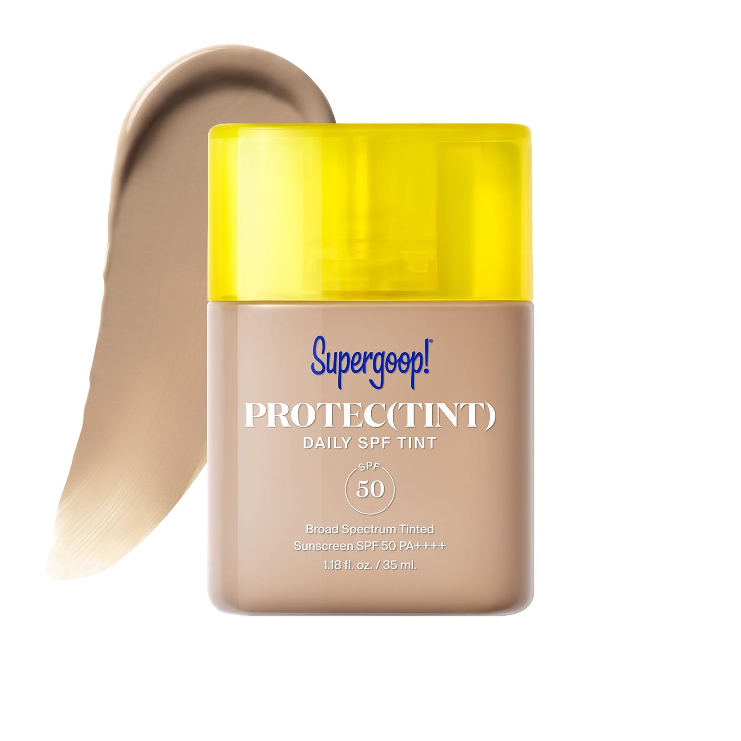 Supergoop! Protec(tint) Daily Skin Tint SPF 50 - 24N - Light, Buildable Coverage for Immediately Smooth, Even-Looking Skin - Natural Finish