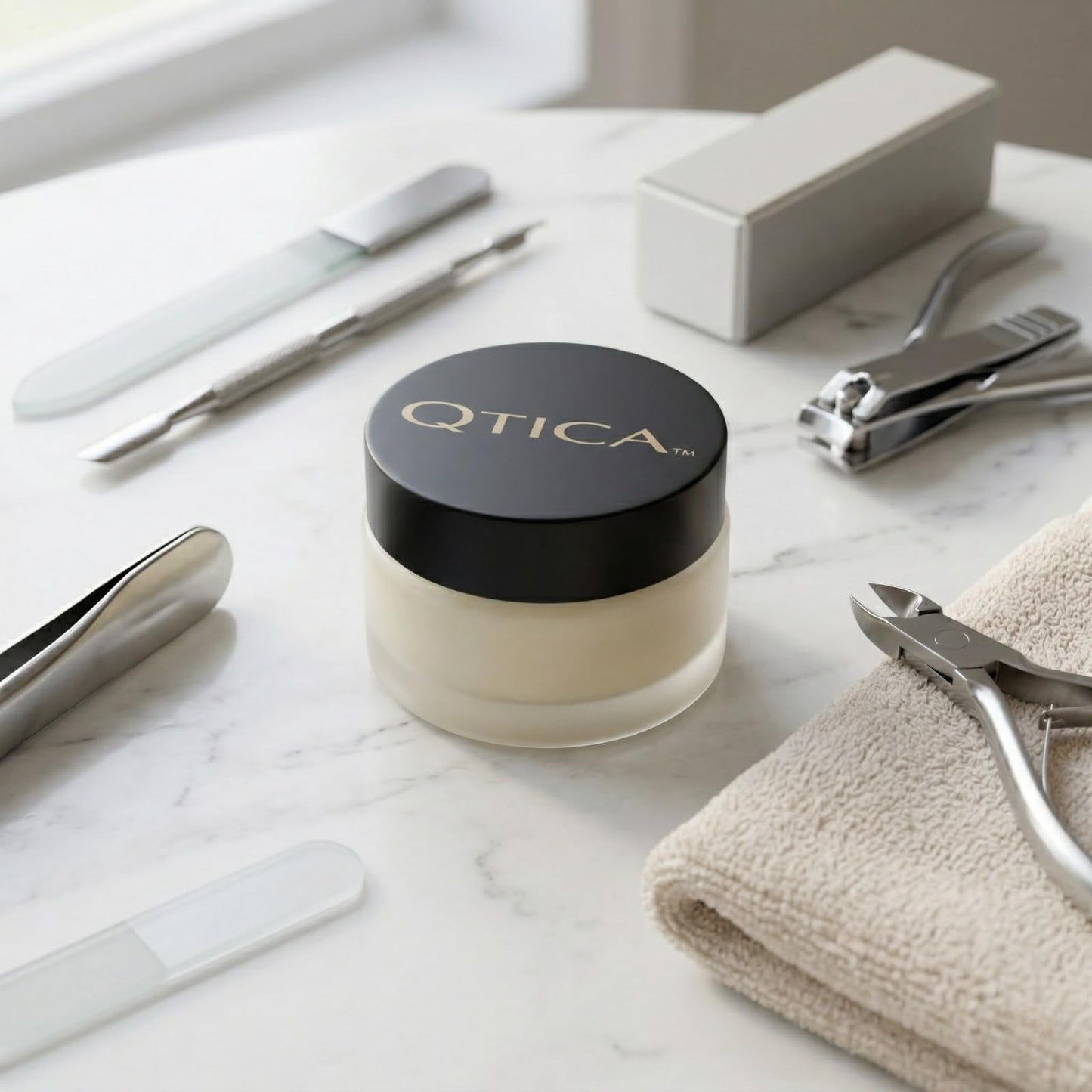 QTICA Intense Cuticle Repair Balm 0.5oz - Deep Nourishing Formula for Dry Cracked Cuticles and Nails - Restores Softness, Hydration & Healthy Shine