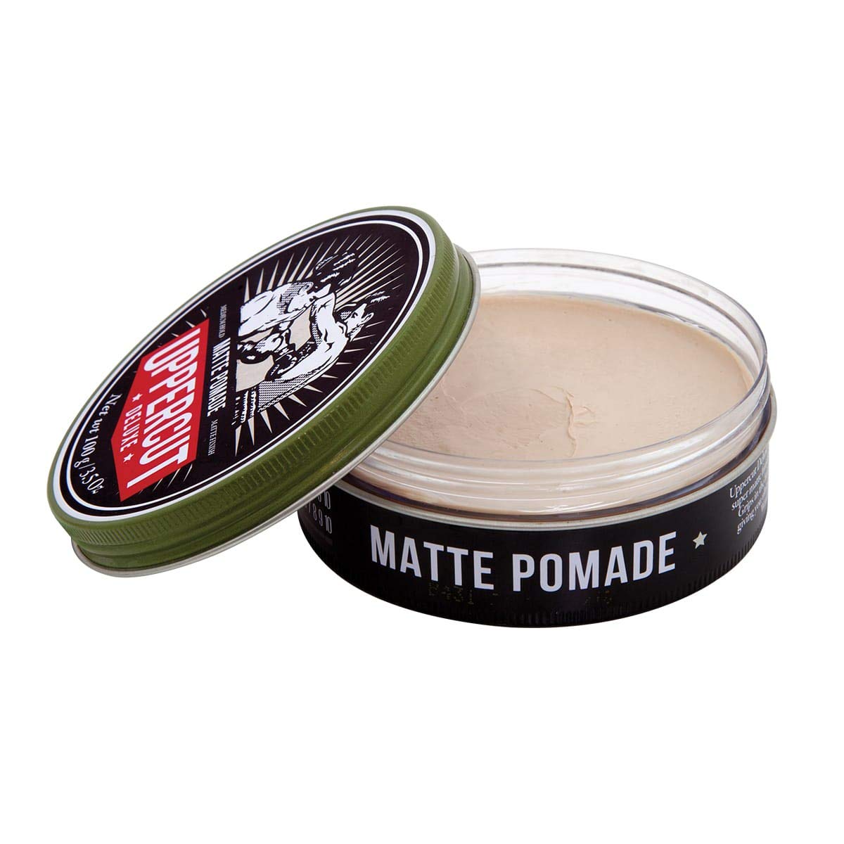 UPPERCUT DELUXE Matte Pomade for Men – Medium Hold, No Shine, Water-Based Hair Styling Cream, Easy Wash Out, Natural Matte Finish, 3.5 oz / 100 g (2-PACK)
