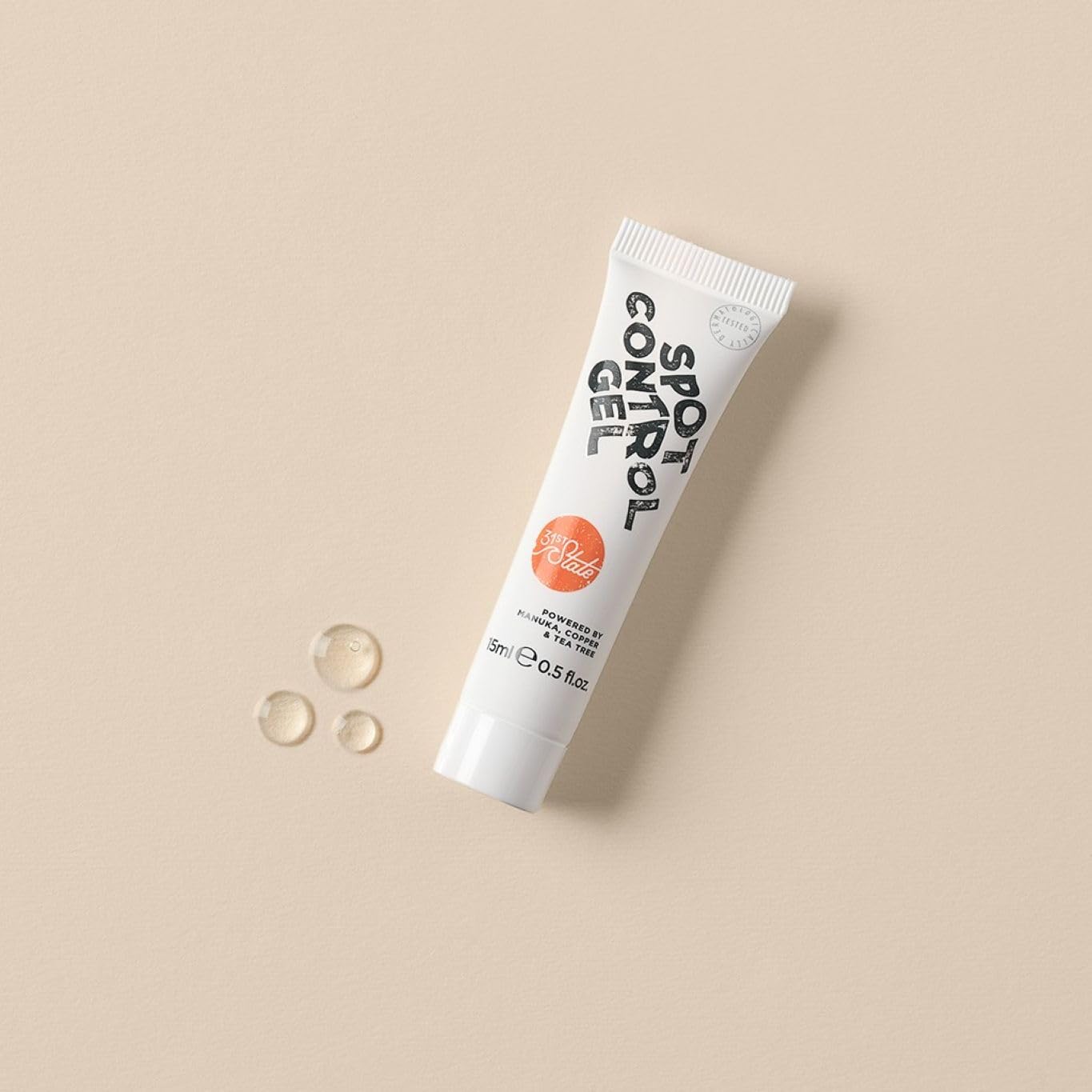 31st State Spot Control Gel - Acne Treatment, Reduces Redness - Clear Gel, Quick-Dry - Vegan, Gluten-Free, Paraben-Free and SLS/SLES-Free - 15ml