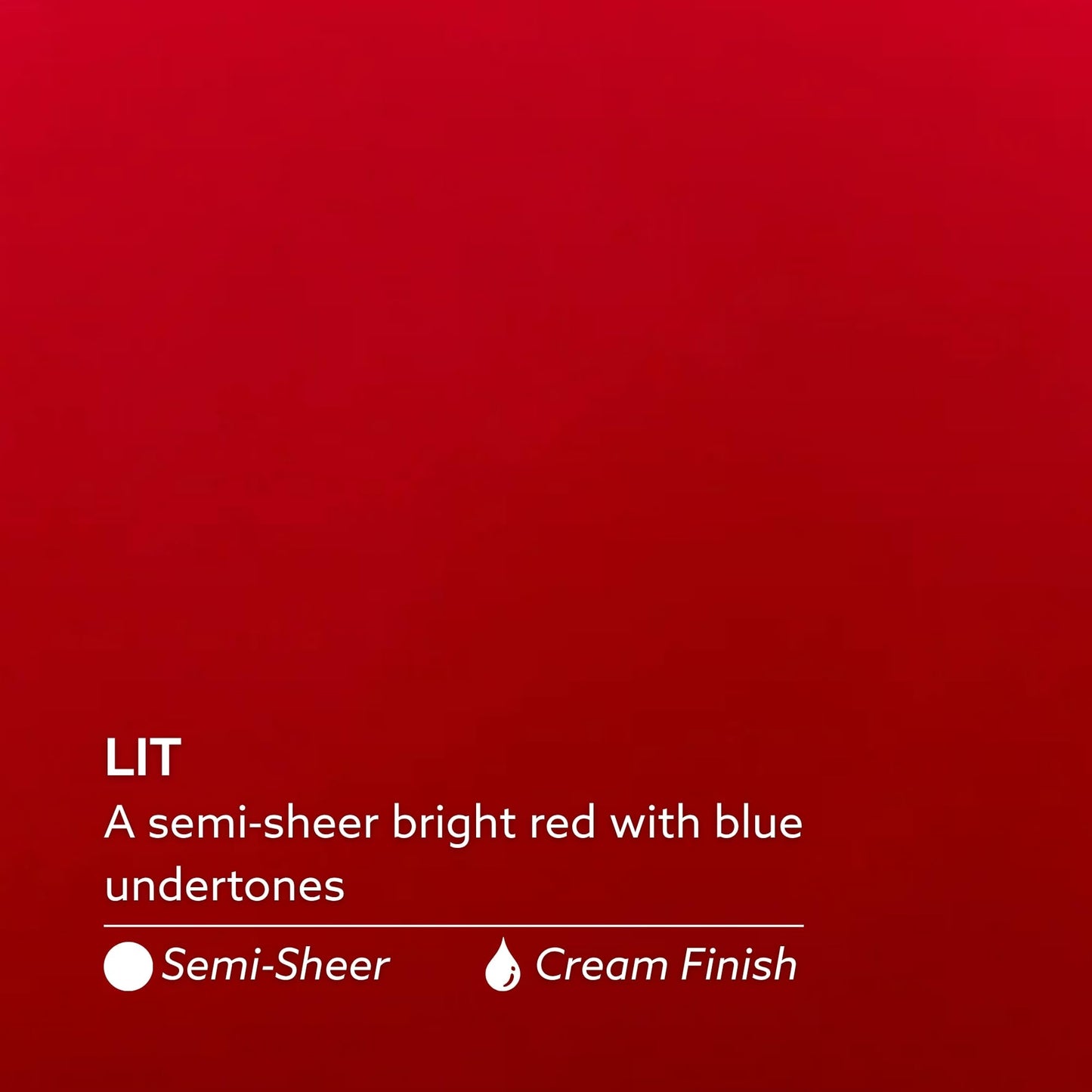 Dazzle Dry Nail Lacquer (Step 3) - Lit - A semi-sheer bright red with blue undertones. Semi-sheer cream. (0.5 fl oz)