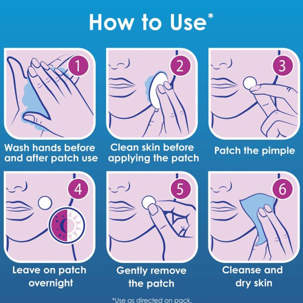 Clearasil Stubborn Acne Control 5in1 Pimple Patch, 18 Count (Pack of 3)