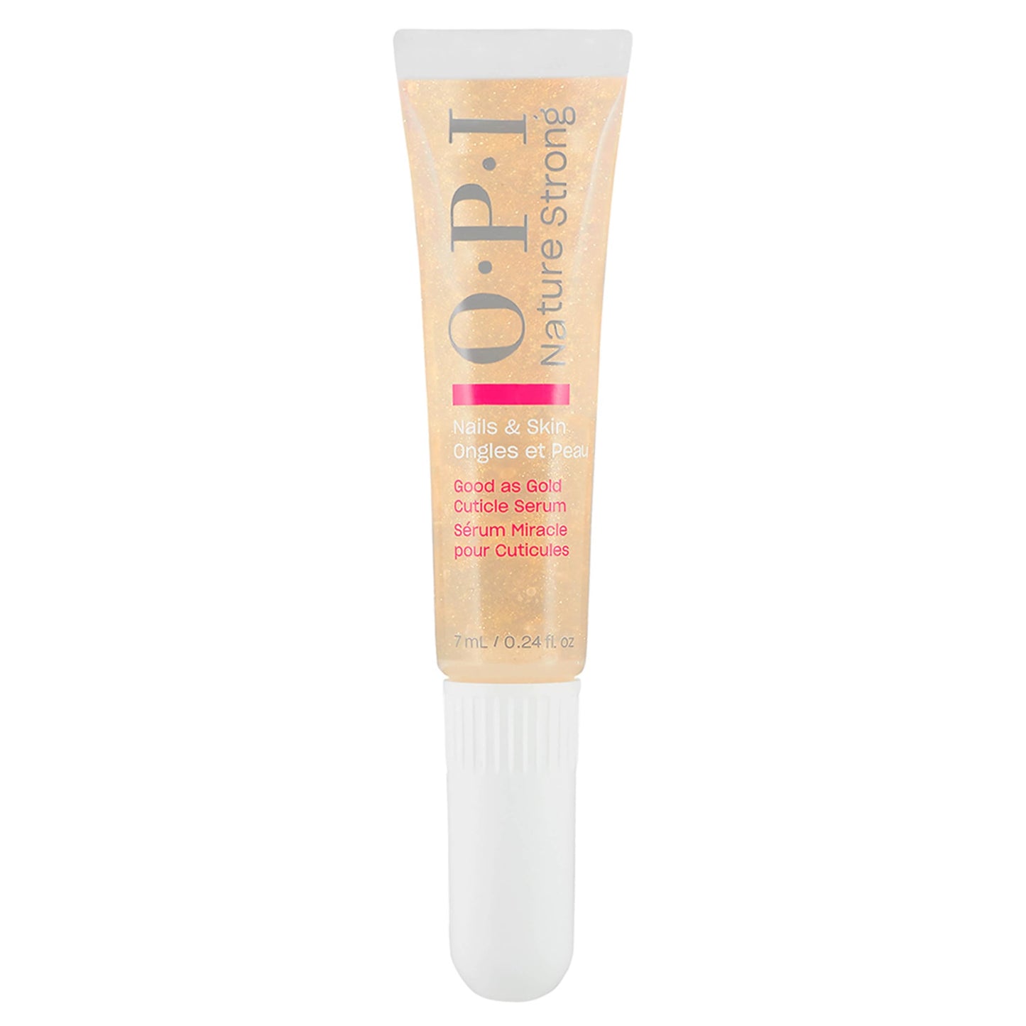 OPI Nature Strong Nails & Skin - Good as Gold Cuticle Serum | Hydrating Gel Serum to Soften & Sooth Cuticles On-The-Go | Enriched with Skin-Smoothing Emollients | 0.24 Fl Oz | 7 mL