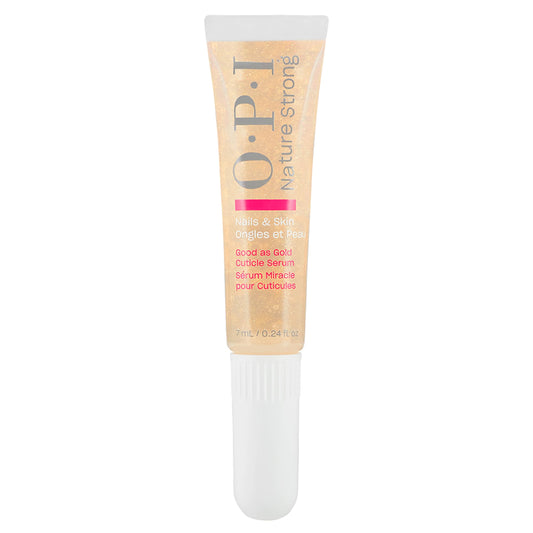 OPI Nature Strong Nails & Skin - Good as Gold Cuticle Serum | Hydrating Gel Serum to Soften & Sooth Cuticles On-The-Go | Enriched with Skin-Smoothing Emollients | 0.24 Fl Oz | 7 mL