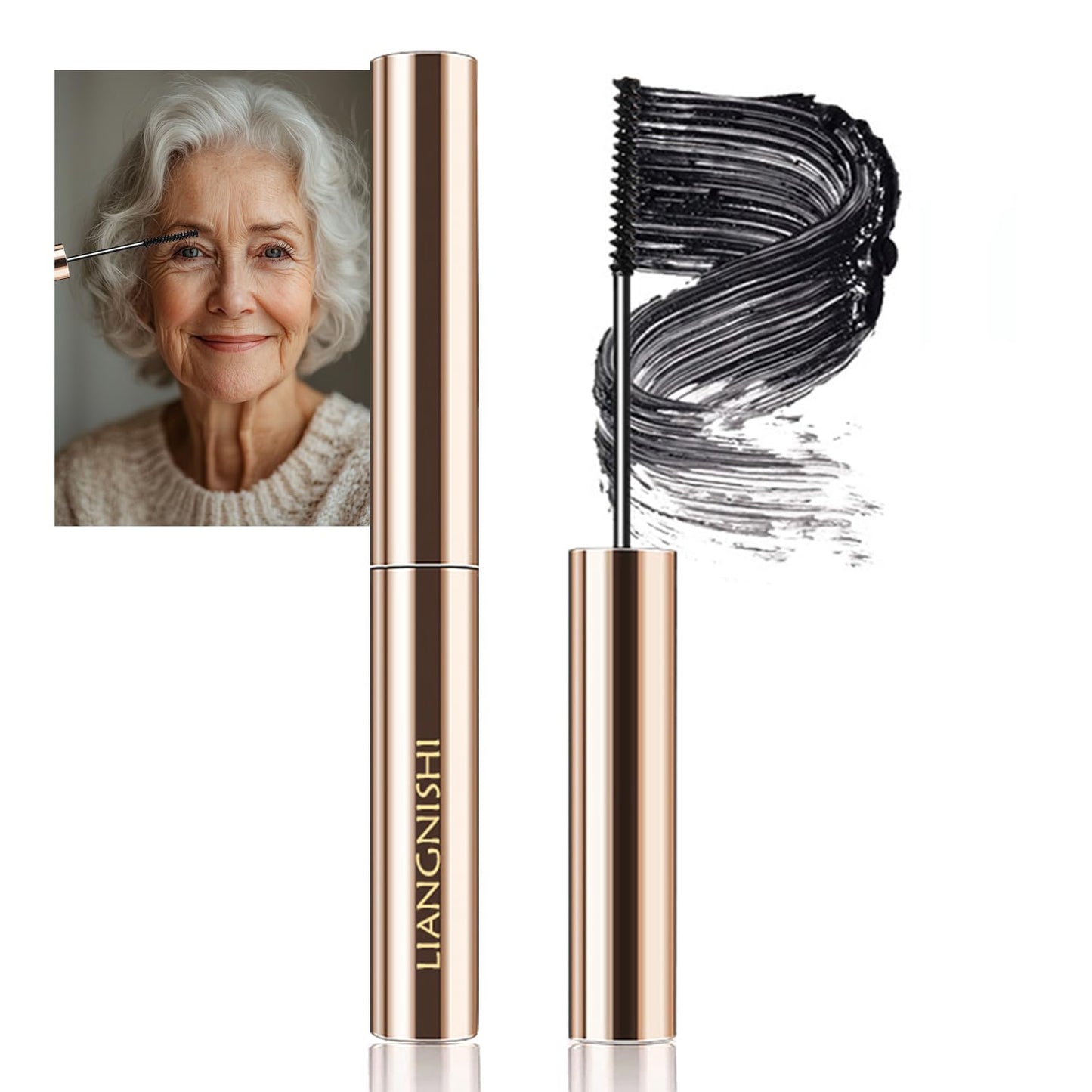 Mascara, Natural Long-Lasting Formula, Black and Brown Shades