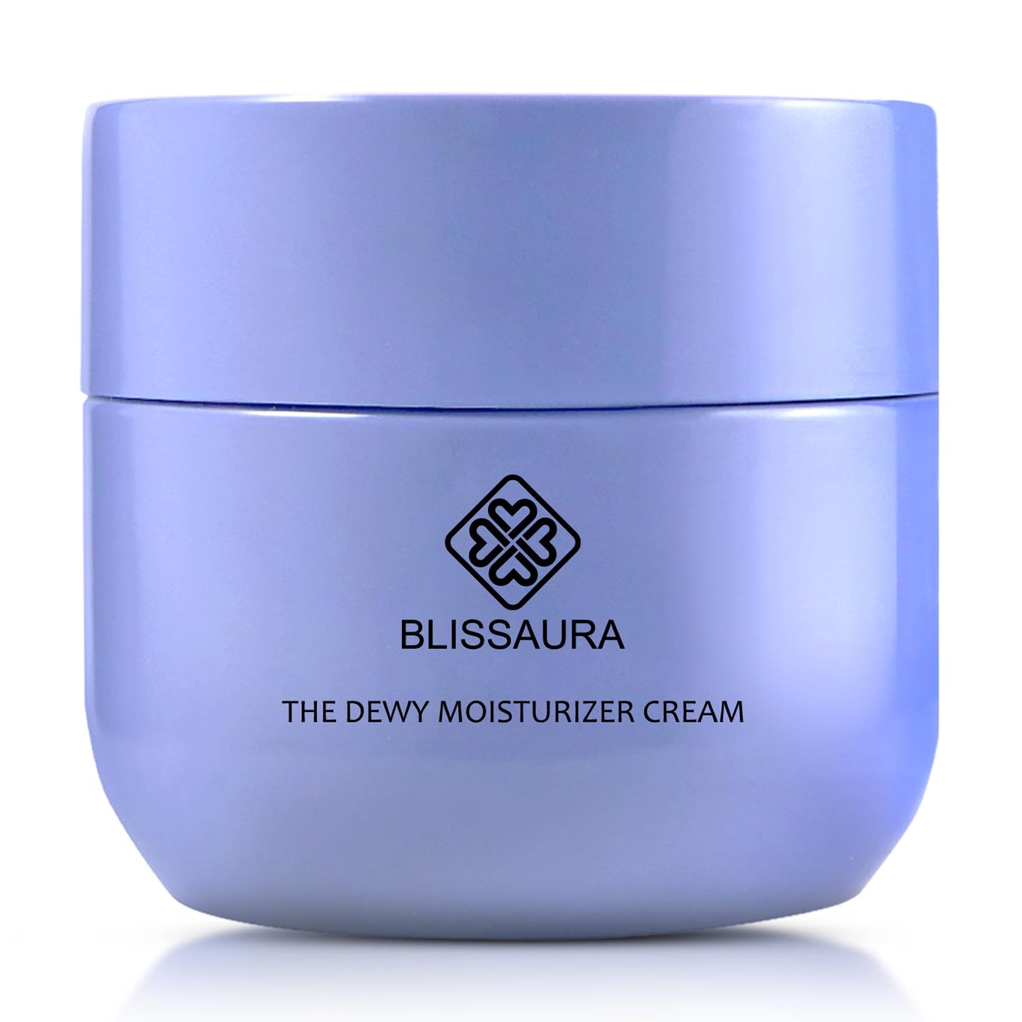 BlissAura Dewy Skin Cream - Deep Hydrating Face Moisturizer with Hyaluronic Acid - Lightweight Glowing Facial Cream for Dry & Sensitive Skin - Perfect Makeup Primer for Glass Skin Finish - 1.7 oz