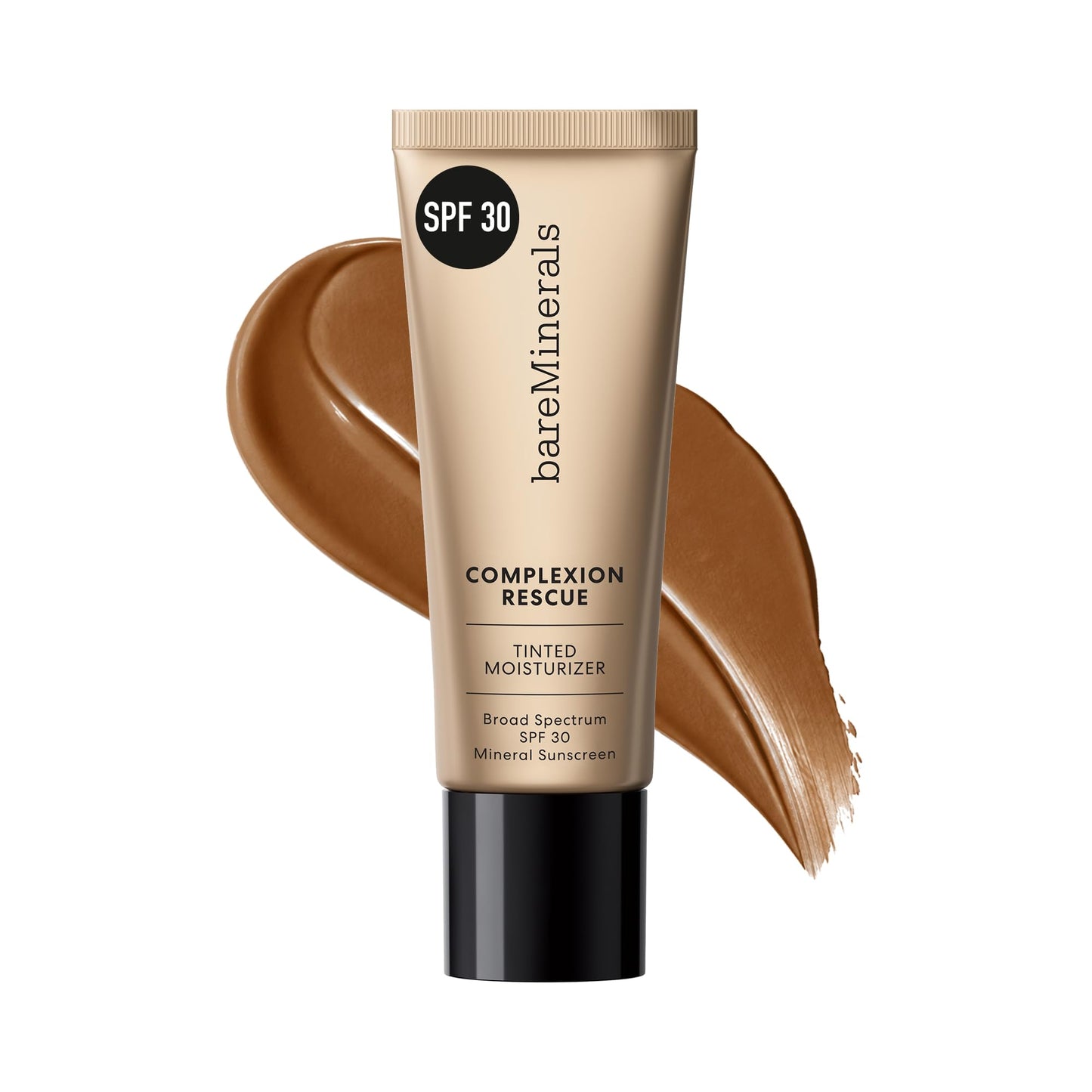 bareMinerals Complexion Rescue Tinted Moisturizer SPF 30 - Tinted Mineral Sunscreen for Face with Hyaluronic Acid + Squalane - 24HR Hydrating, Dewy Hydrating Skin Tint - Sienna 10 (1.18 oz)
