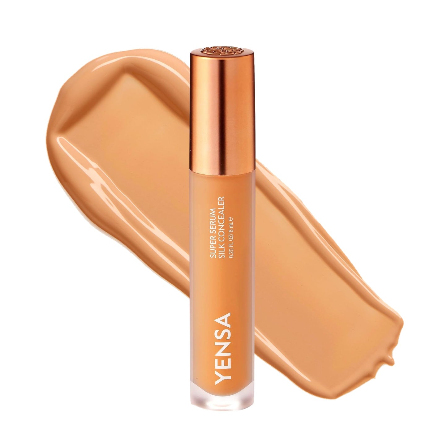 YENSA Super Serum Silk Concealer - Full Coverage Undereye Concealer & Peptides Serum for Face - Enriched with Vitamins C & E, Bakuchiol & Superfoods to Boost Radiance - Medium 1 (0.2 Fl oz)