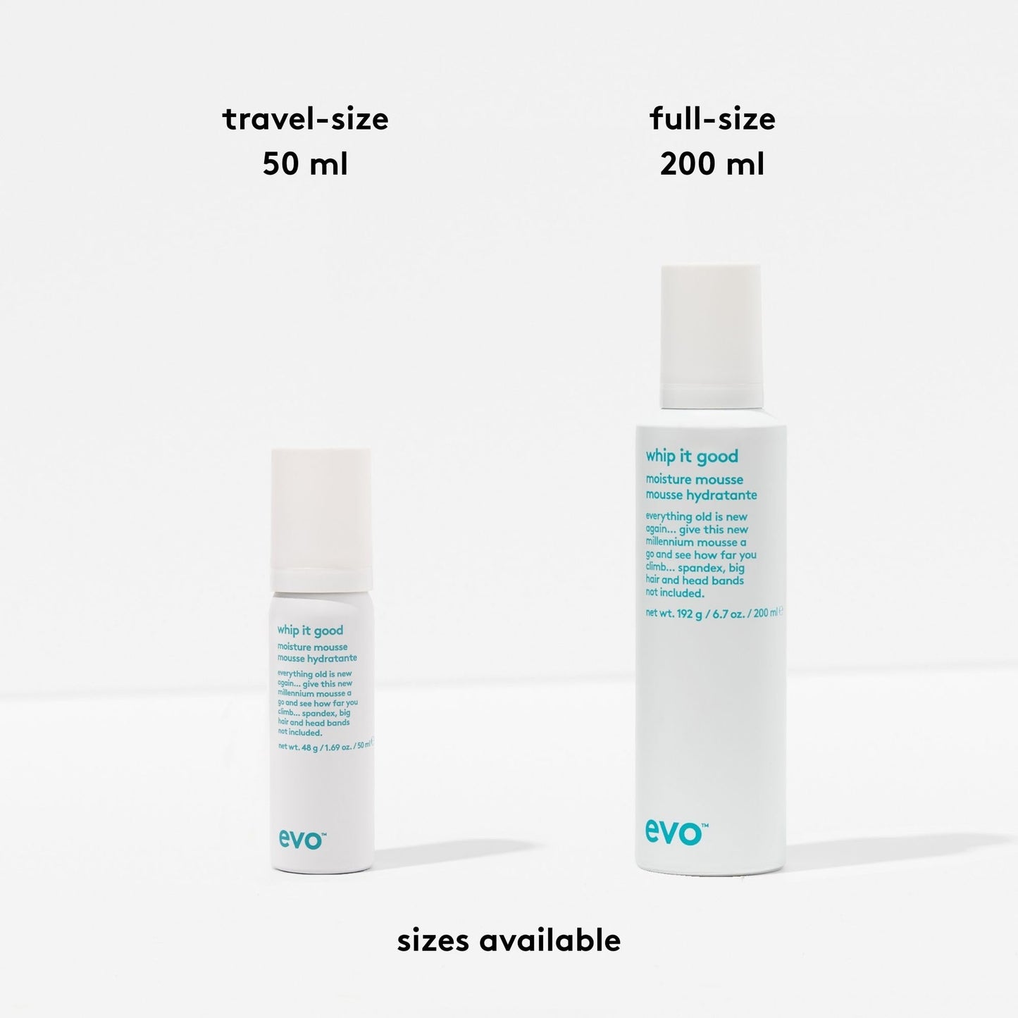 EVO Whip It Good Moisture Mousse - Hair Styling Mousse - Lightweight, Light Hold, Adds Moisture, Softens, Improves Manageability & Adds Shine - 200ml / 6.7fl.oz.