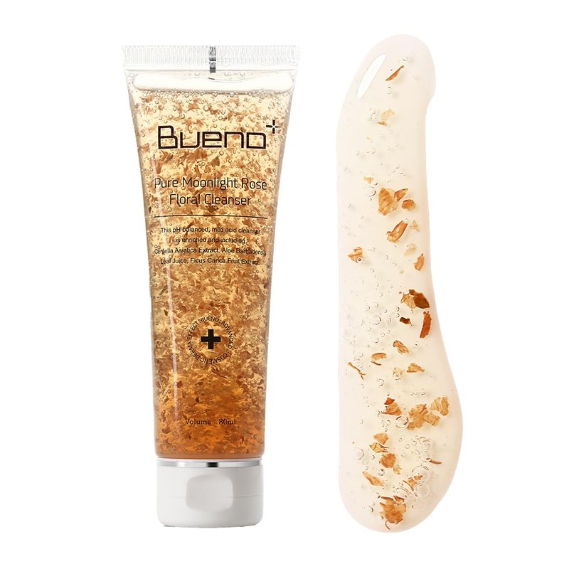 Pure Moonlight Rose Floral Cleanser - Anti-Aging Gentle Face Wash with Rose Petals | Exfoliating & Moisturizing | 5.03 fl. oz.