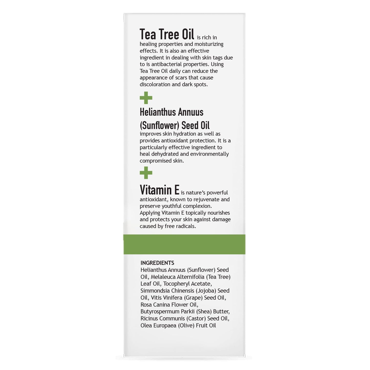 Clara's New York Tea Tree & Vitamin E Facial Oil Serum – Lightweight, Hydrating, Calming Skin for All Types – 30ml / 1 Fl Oz